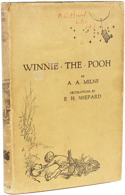 MILNE, A. A.. Winnie The Pooh. (FIRST EDITION FIRST ISSUE - WITH THE DJ - 1926)