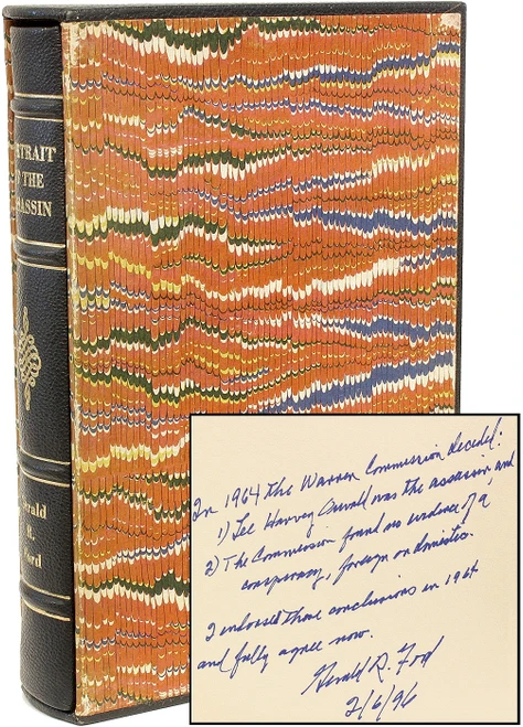 FORD, Gerald R. & John R. Stiles. Portrait Of The Assassin. (1965 - FIRST EDITION - INSCRIBED TWICE)