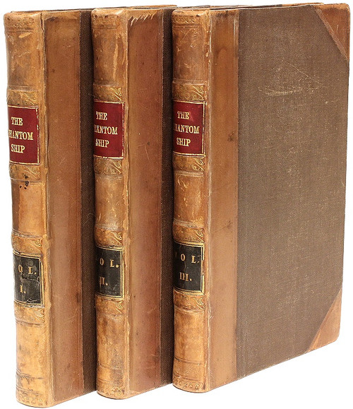 MARRYAT, Frederick. The Phantom Ship. (FIRST UK EDITION - 3 VOLUMES - 1839) MARRYAT, Frederick. The Phantom Ship. (FIRST UK EDITION - 3 VOLUMES - 1839)