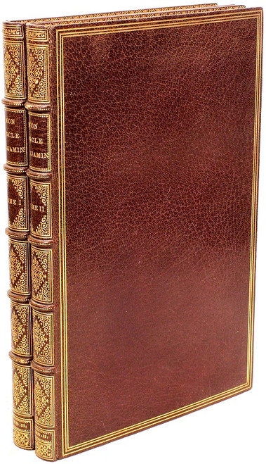 TILLIER, Claude. Mon oncle Benjamin. Nouvelle edition illustree de dessins de Sahib. Preface par Monselet. (LIMITED TO 25 COPIES - 2 VOLUMES - 1881) TILLIER, Claude. Mon oncle Benjamin. Nouvelle edition illustree de dessins de Sahib. Preface par Monselet. (LIMITED TO 25 COPIES - 2 VOLUMES - 1881)