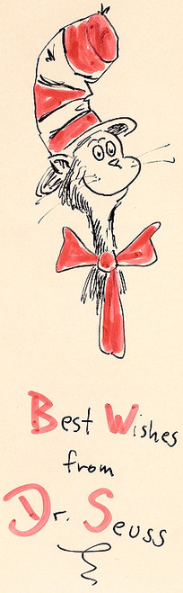 GEISEL, Theodore: (Dr. Seuss). The Cat In The Hat. (ORIGINAL DRAWING) GEISEL, Theodore: (Dr. Seuss). The Cat In The Hat. (ORIGINAL DRAWING)
