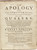 BARCLAY, Robert. An Apology for the True Christian Divinity, as the Same Is Held Forth, & Preached by the People, Called,... Quakers. (1678 - FIRST EDITION IN ENGLISH)