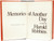 ROBBINS, Harold. Memories Of Another Day. (1979 - SECOND EDITION - PRESENTATION COPY - INSCRIBED TO HIS ATTORNEY AND LITERARY AGENT)