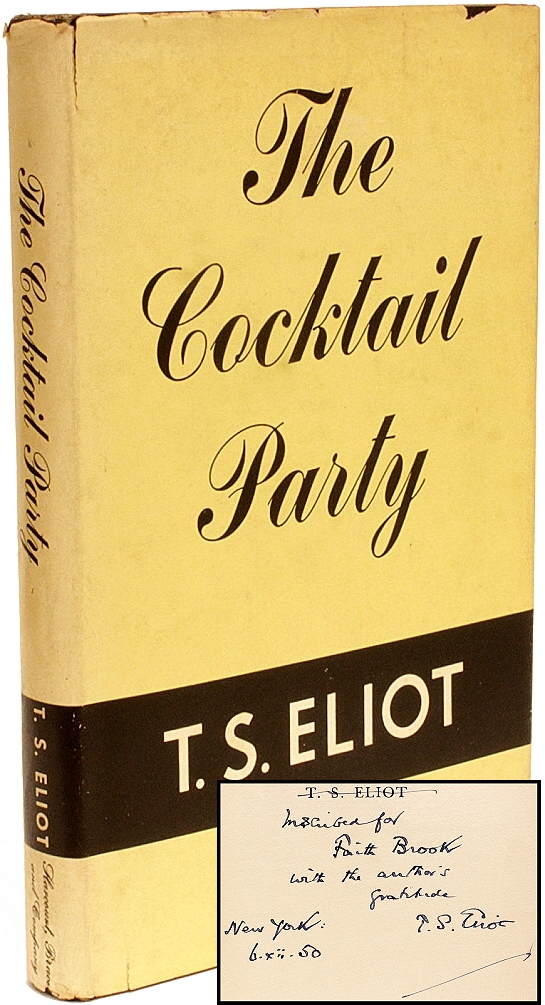 ELIOT, T. S.. The Cocktail Party. (1950 - FIRST US EDITION FIRST