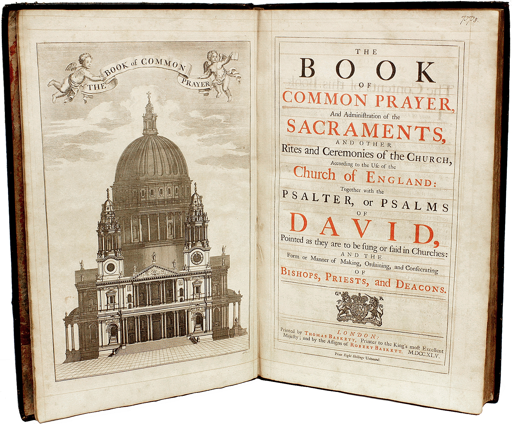 COMMON PRAYER] The Book of Common Prayer. (1745 - GEORGE II's
