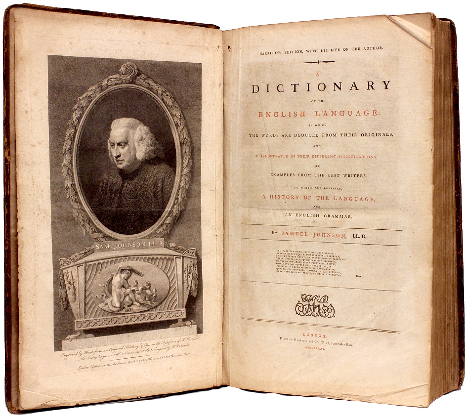 JOHNSON, Samuel. A Dictionary of the English Language. (THE FIRST