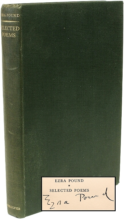 POUND, Ezra (T. S. Eliot - editor). Ezra Pound Selected Poems