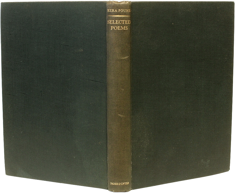 POUND, Ezra (T. S. Eliot - editor). Ezra Pound Selected