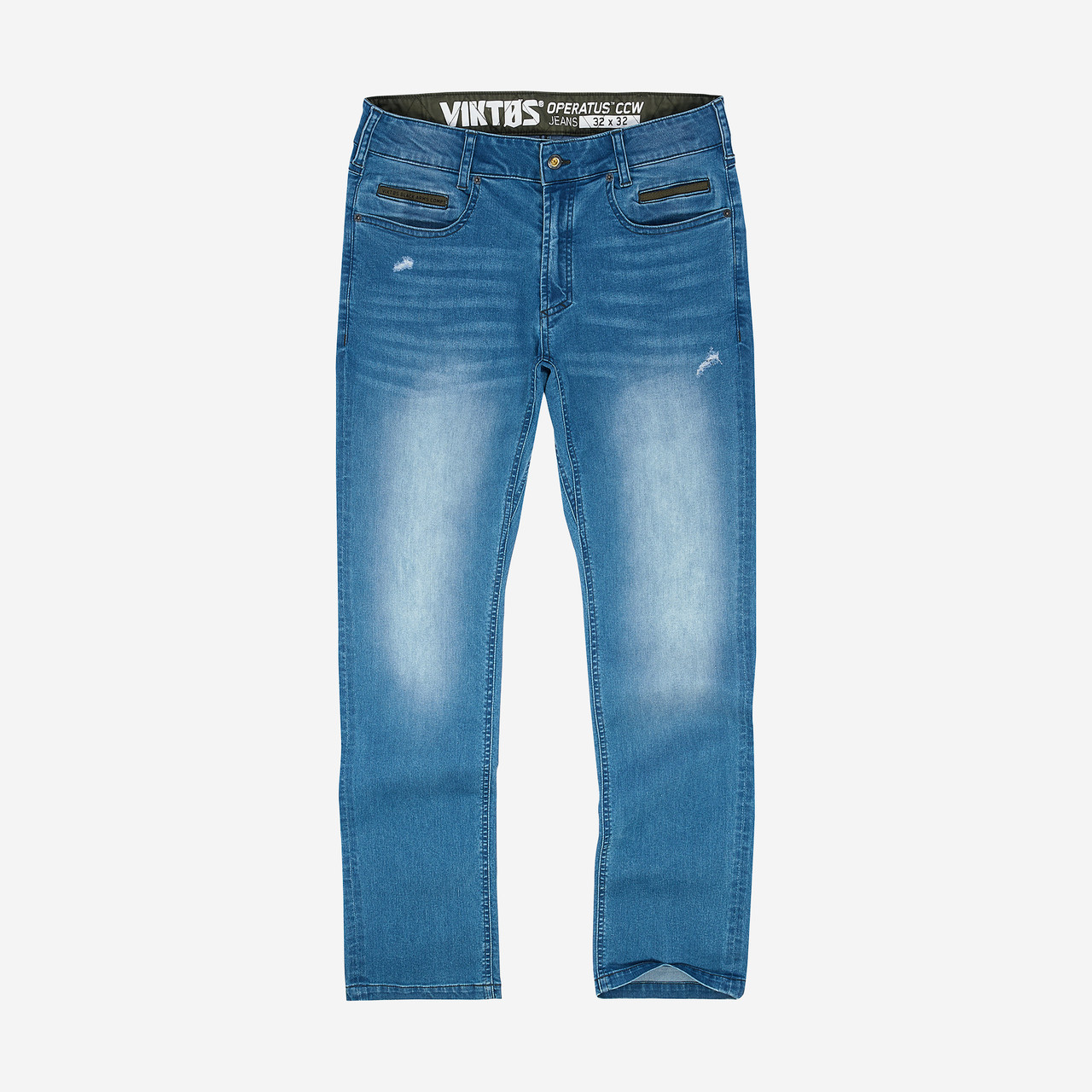 グクトゥギ　  Jean Double-Knee Jean in Tractor Blue – 6397