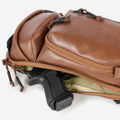 Upscale 3 Leather Slingbag Detail 1