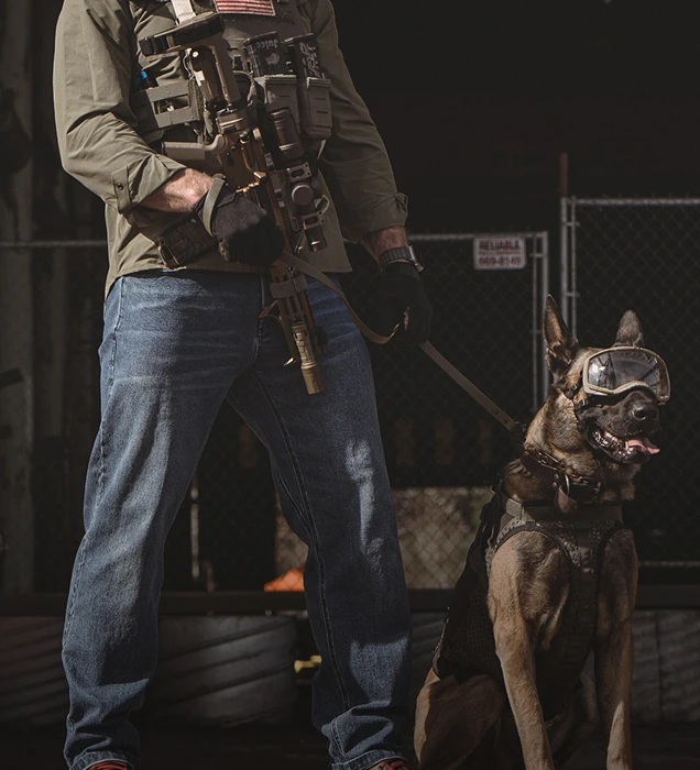 Mid Blue Gunfighter RR Jean