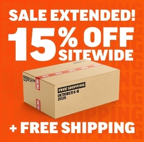 Sale extended! 15% off + Free shipping.