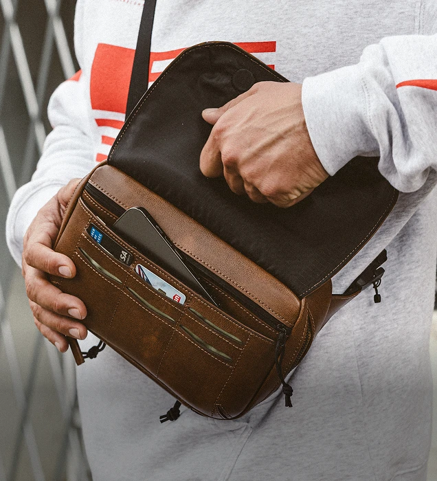 Upscale Leather Hip Pack