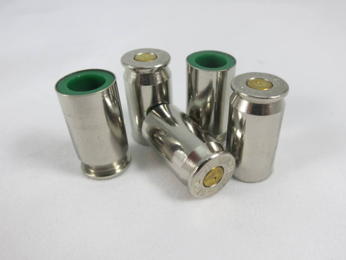 45 AUTO Nickel Bullet Shell Casing Universal Tire Valve Stem Caps with Brass Primer 45 AUTO Nickel Bullet Shell Casing Universal Tire Valve Stem Caps with Brass Primer