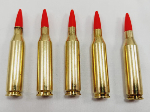 243 Winchester Brass Snap caps - Dummy Training Rounds (5 pack)