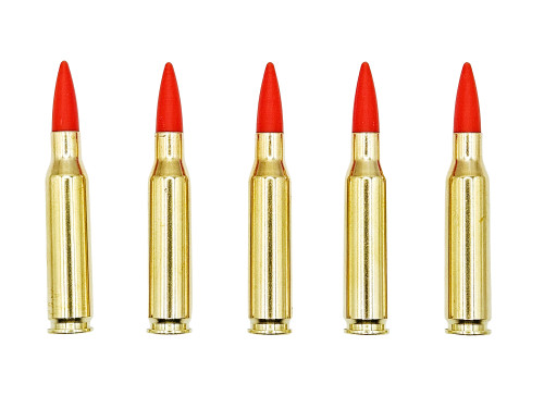 7mm-08 Remington Brass Snap caps - Dummy Training Rounds (5 pack)