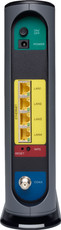 Motorola - MG7700 24x8 DOCSIS 3.0 Cable Modem + AC1900 Router - Black
