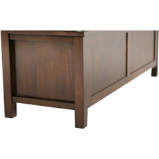 Simpli Home - Artisan Entryway Bench - Lacquer, Medium Auburn Brown