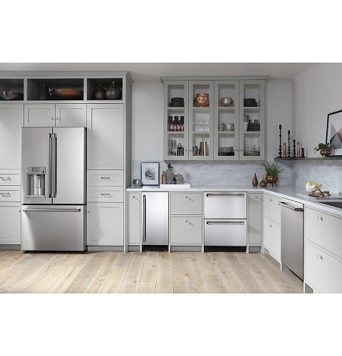 Café - 5.7 Cu. Ft. Built-In Dual-Drawer Refrigerator - Stainless Steel