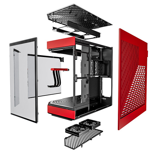 iBUYPOWER - HYTE ATX Y60 Computer Case - Red