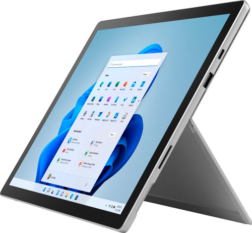 Microsoft - Surface Pro 7+ - 12.3" Touch-Screen - Intel Core i3 - 8GB Memory - 128GB SSD with Black Type Cover - Platinum