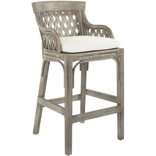 OSP Home Furnishings - Plantation Bar Stool - Gray Wash