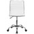 Flash Furniture - Alan Contemporary Vinyl Swivel Office Chair - White Vinyl/Chrome Frame