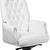 Flash Furniture - Hansel Traditional High Back Tufted LeatherSoft Multifunction Ergonomic Office Chair w/Arms - White