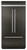 KitchenAid - 24.2 Cu. Ft. French Door Built-In Refrigerator - Black Stainless Steel