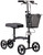 Medline - Steerable Knee Walker, with Hand Brakes, Storage Basker and 8-inch Wheels - Black