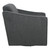 OSP Home Furnishings - Cassie Swivel Arm Chair - Charcoal