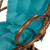 OSP Home Furnishings - Kauai Rattan Swivel Rocker Chair - Blue