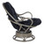 OSP Home Furnishings - Tahiti Rattan Swivel Rocker - Black