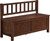 Simpli Home - Artisan Entryway Bench - Lacquer, Medium Auburn Brown