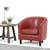 Simpli Home - Austin Armchair - Red