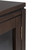 Simpli Home - Cosmopolitan Low Storage Cabinet - Mahogany Brown