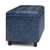 Simpli Home - Cosmopolitan Storage Ottoman - Denim Blue