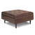 Simpli Home - Shay Mid Century Large Square Coffee Table Storage Ottoman - Distressed Chestnut Brown