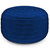 Simpli Home - Vivienne Round Pouf - Blue Velvet