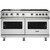 Viking - 8 Cu. Ft. Freestanding Double Oven LP Gas Convection Range - Stainless Steel