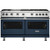 Viking - Professional 5 Series 8 Cu. Ft. Freestanding Double Oven LP Gas Convection Range - Slate Blue