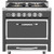 Viking - Tuscany 3.8 Cu. Ft. Freestanding Dual Fuel True Convection Range - Damascus Gray