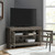 Walker Edison - Transitional Modern Farmhouse Wood Corner TV Stand for TVs up to 50" - Grey Wash