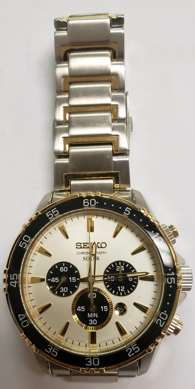 Pre-Owned Seiko Essentials Solar Chronograph SSC446 - R2A Watches