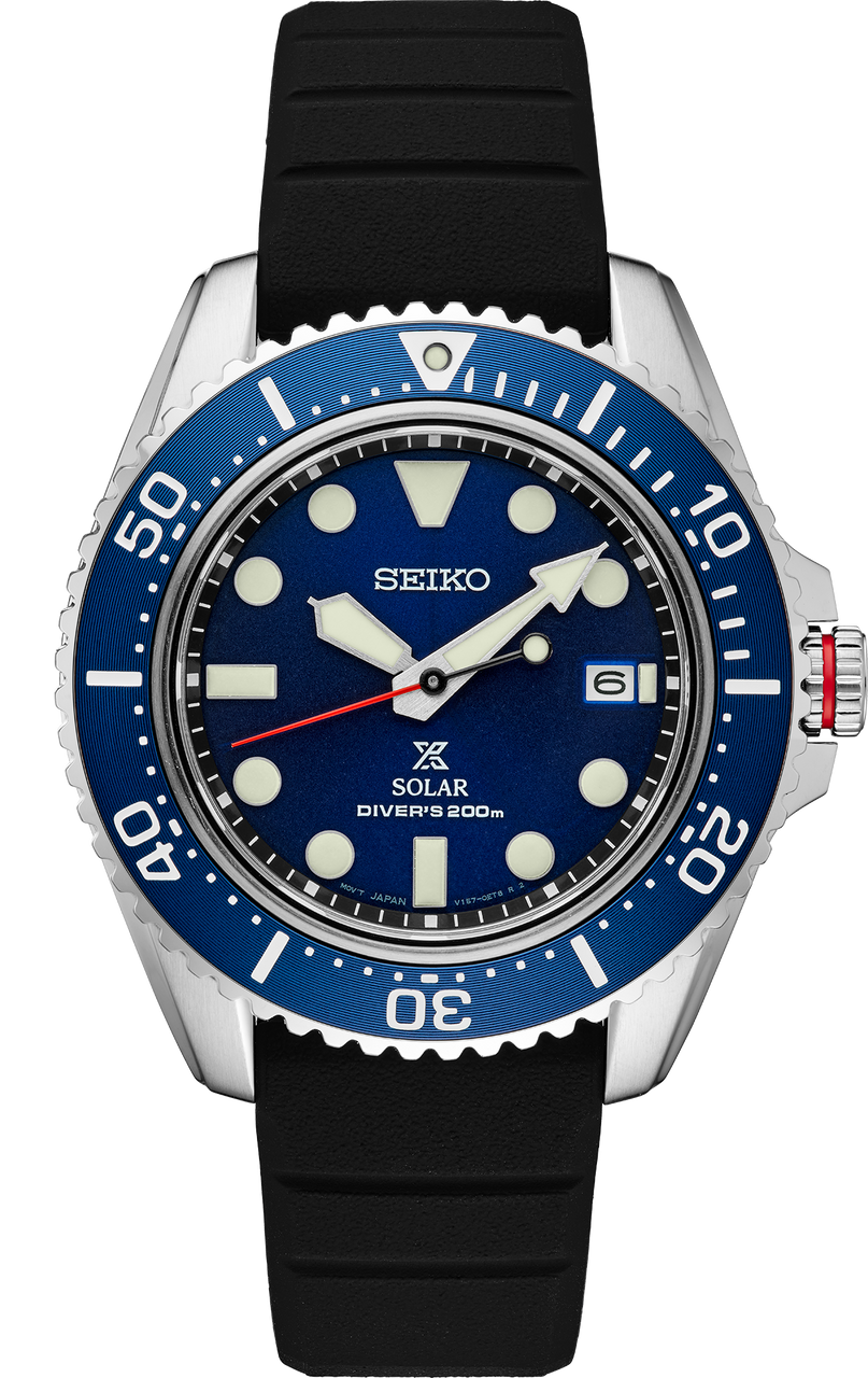 Seiko Solar Prospex Divers Men's Steel Watch SNE593