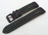 Vostok Europe N1 Rocket-Radio Room Leather Strap 22mm Black/Green-N1RR.22.L.B.Bk.G