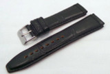 Poljot Leather Strap 20mm Black-Pol.20.L.M.Bk.Cr