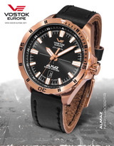 Vostok-Europe Almaz Automatic Leather Strap NH35A/320B259SAM