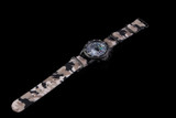 Iron Wolf militair chronograaf horloge met parelmoer P714305