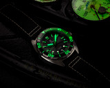 Ocean Crawler Core Diver GMT - Black/Green